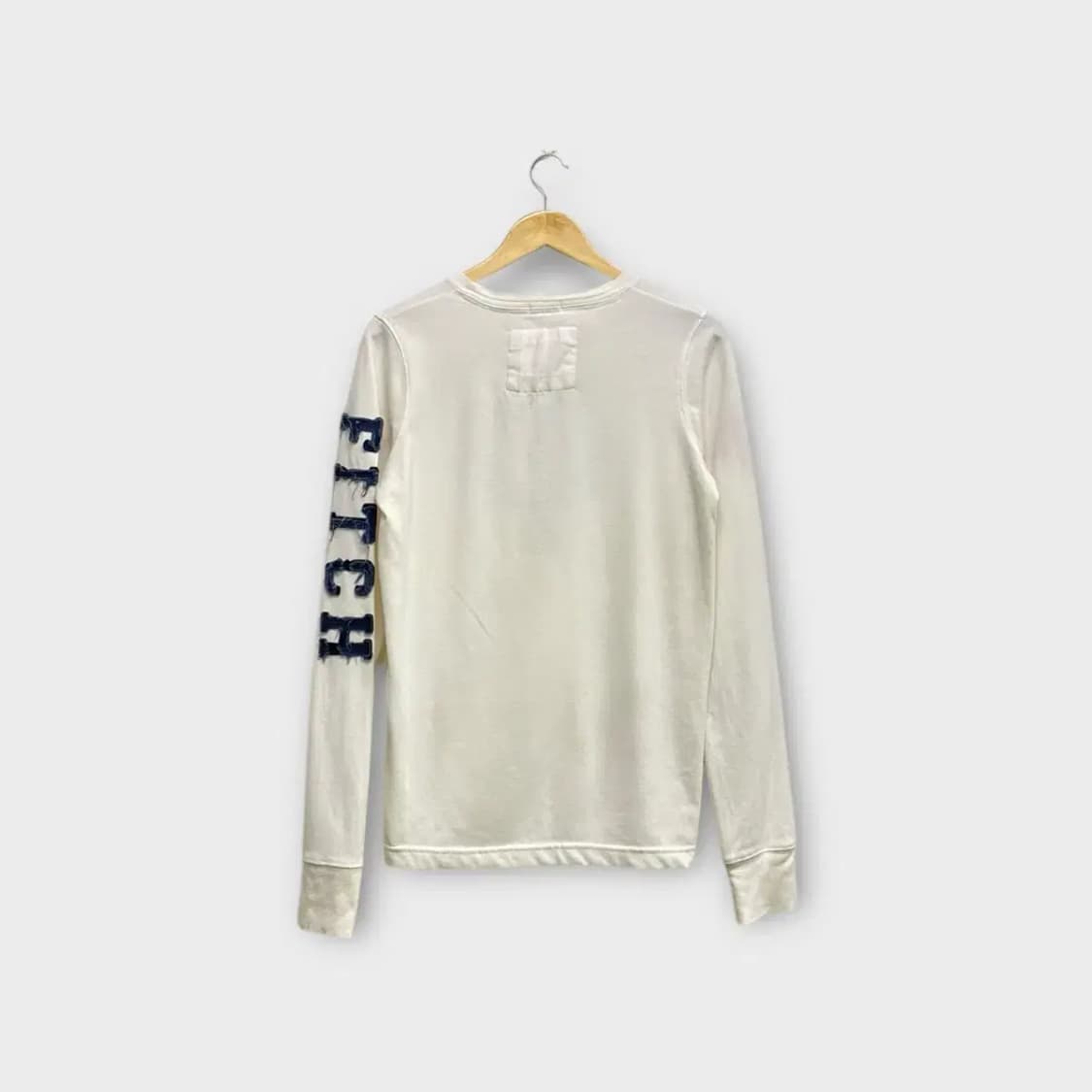 아베크롬비 화이트 긴팔 티셔츠 S 상품이미지4