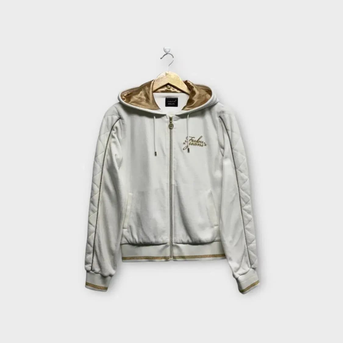 FUBU 후부 스펠로고 벨루어 후드집업M 상품이미지1