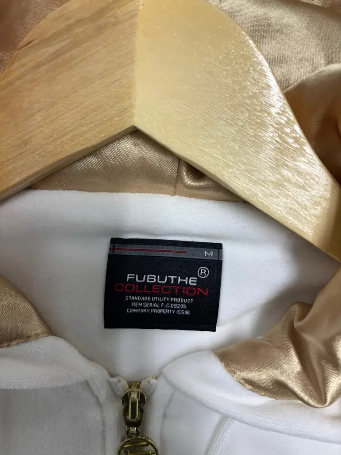 FUBU 후부 스펠로고 벨루어 후드집업M 상품이미지6