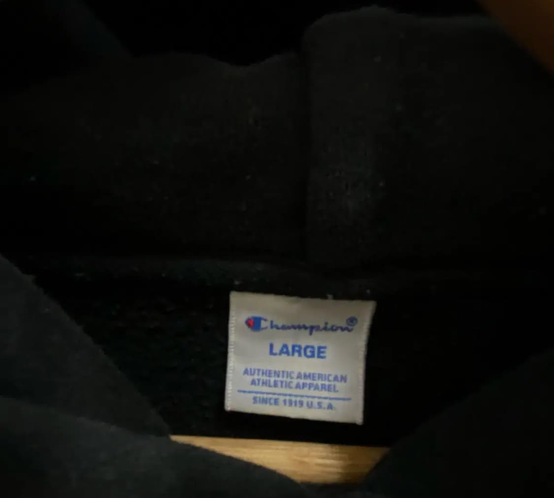 챔피온 네이비 회색 후드티 L 상품이미지5