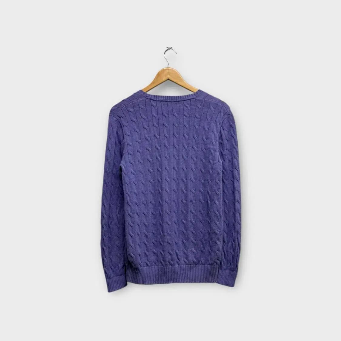 폴로 랄프로렌 케이블 퍼플 니트 L 상품이미지3