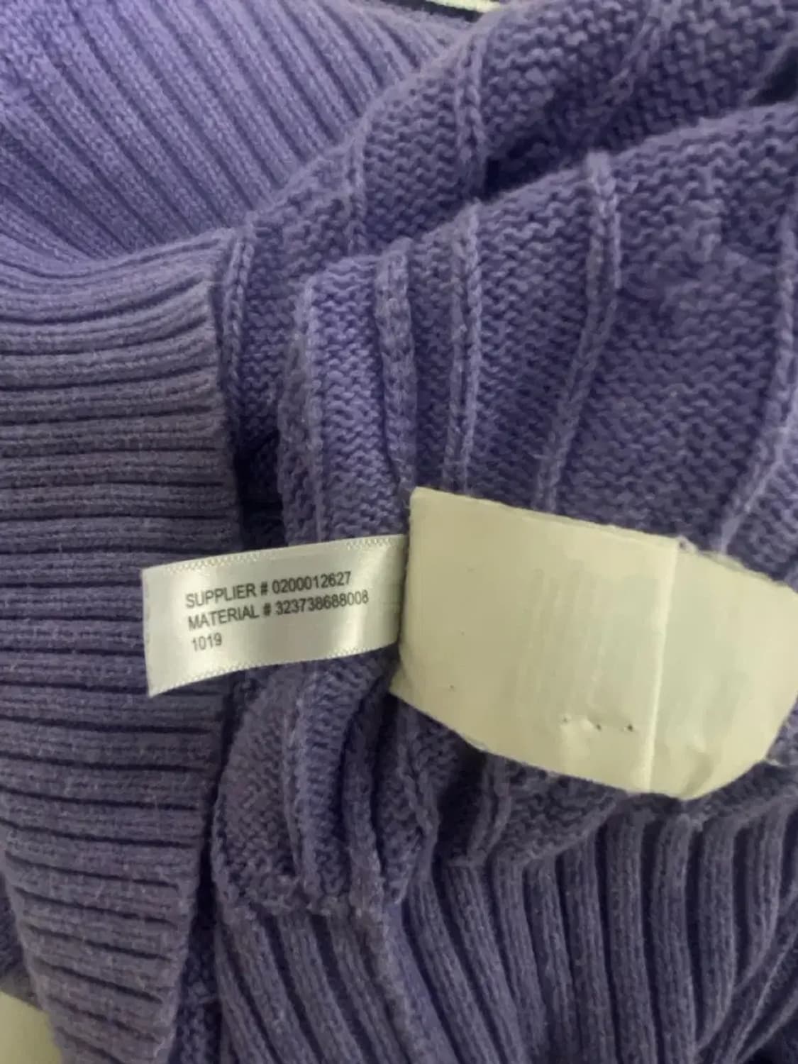 폴로 랄프로렌 케이블 퍼플 니트 L 상품이미지5