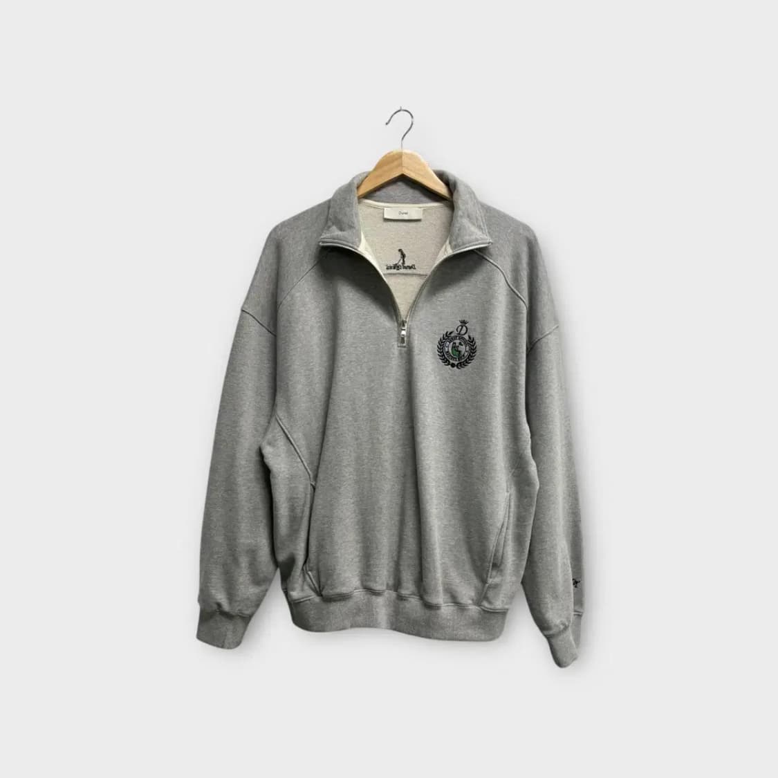 던스트 Dunst 그레이 하프집업 맨투맨 M 상품이미지2