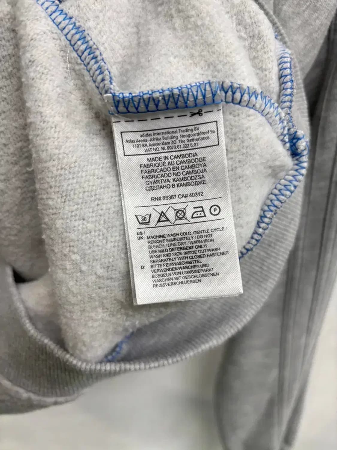 아디다스 그레이 집업자켓 XS 상품이미지6