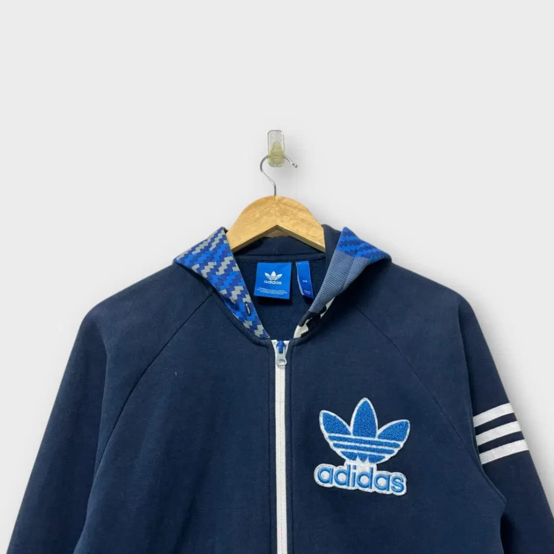 아디다스 트레포일 컬러블록 후드집업 90 상품이미지2