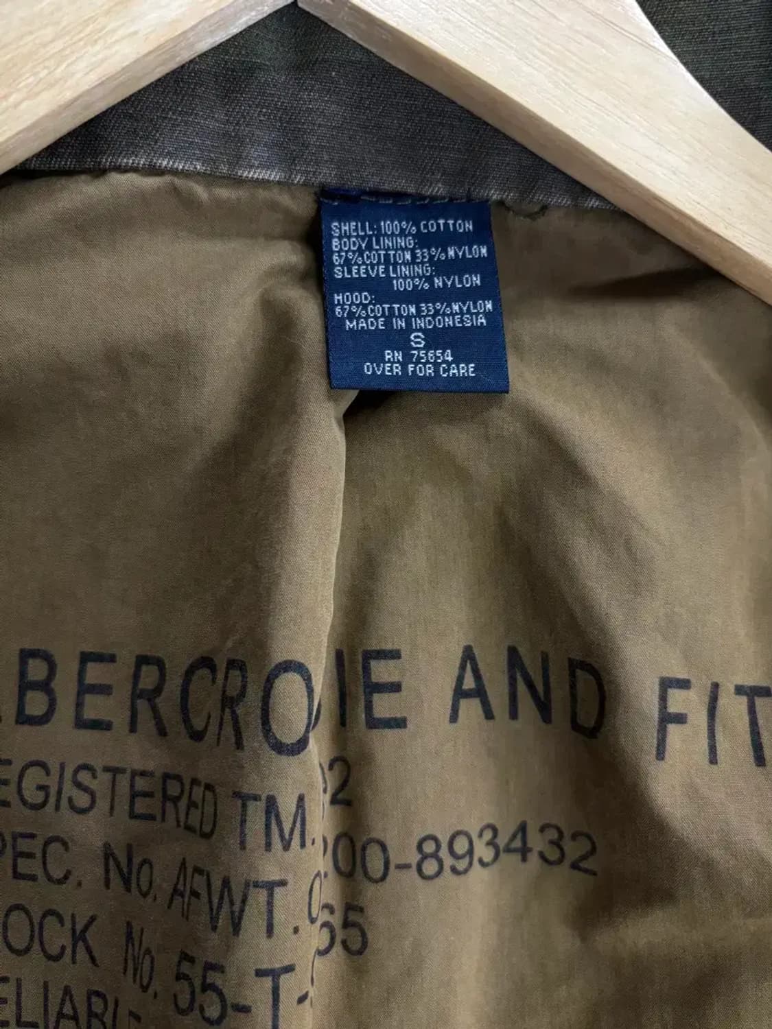 아베크롬비 카모 밀리터리 야상점퍼 S-L 상품이미지9