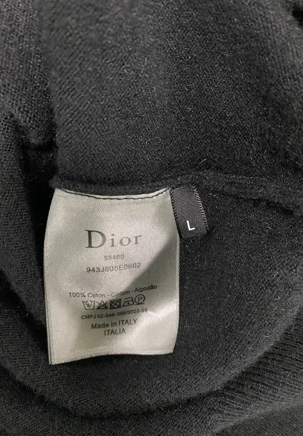 디올 Dior 블랙 자수 니트 L 상품이미지5
