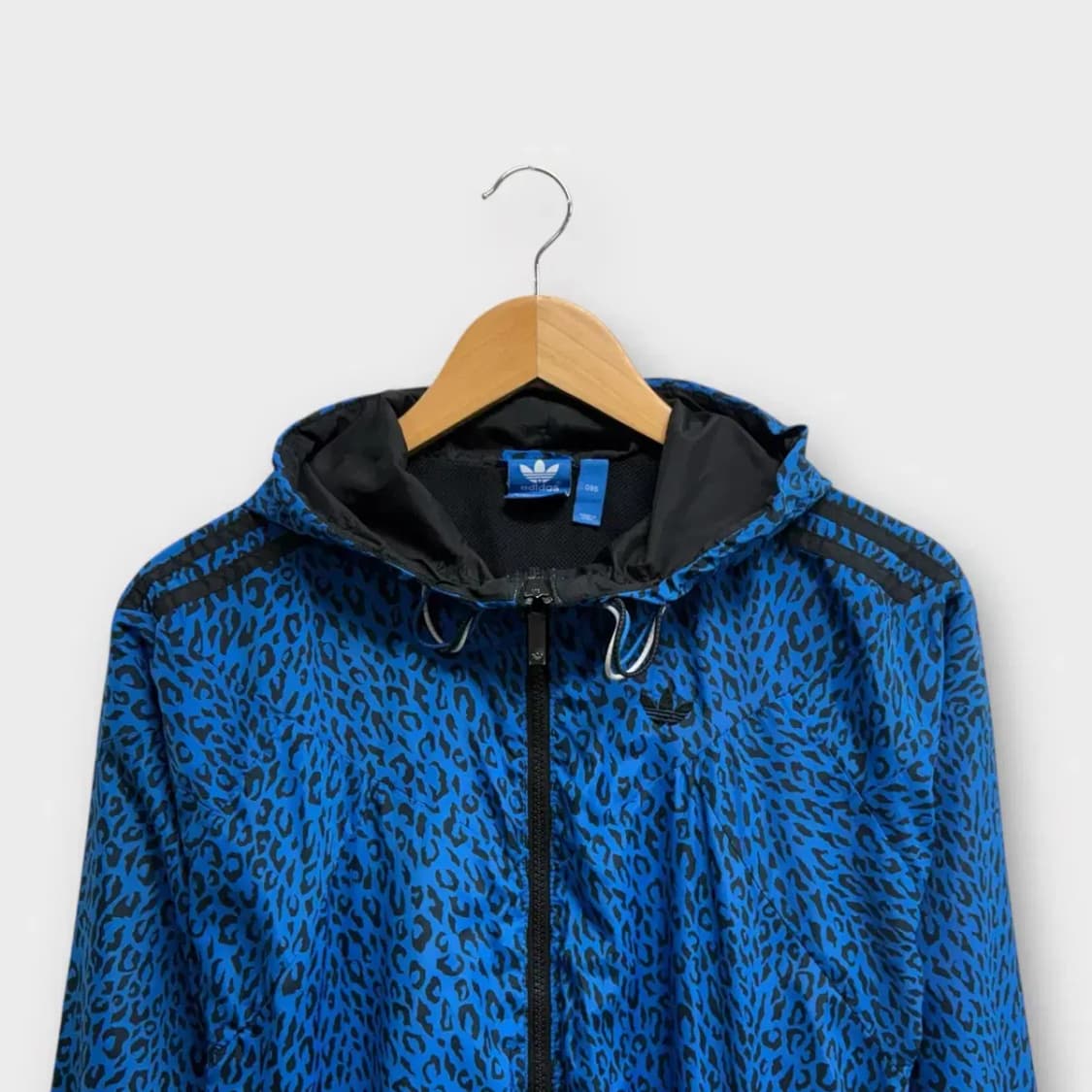 아디다스 블루 레오파드 후드 바람막이 95 상품이미지2
