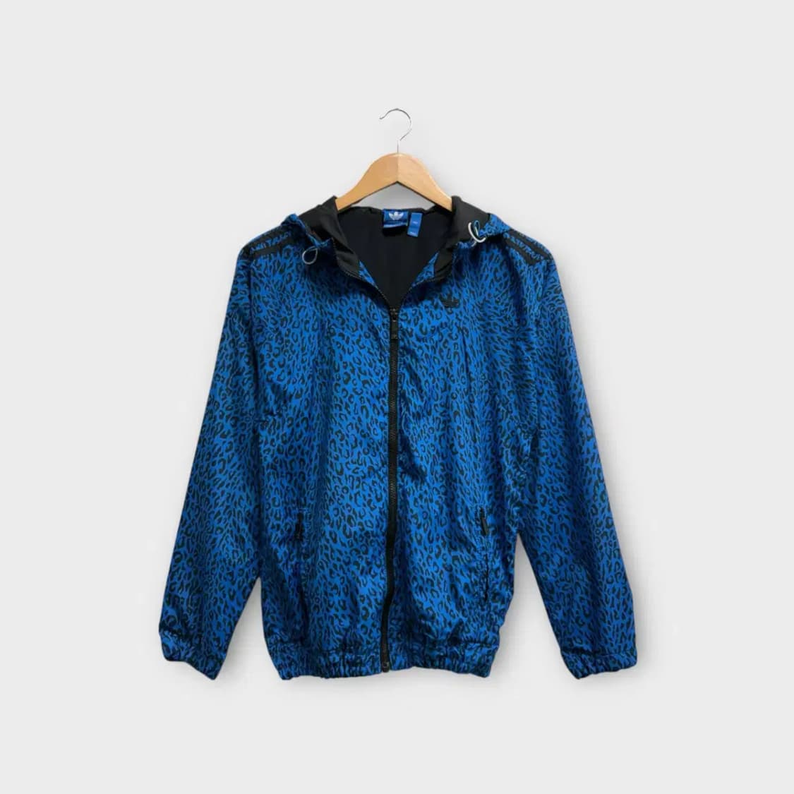 아디다스 블루 레오파드 후드 바람막이 95 상품이미지4