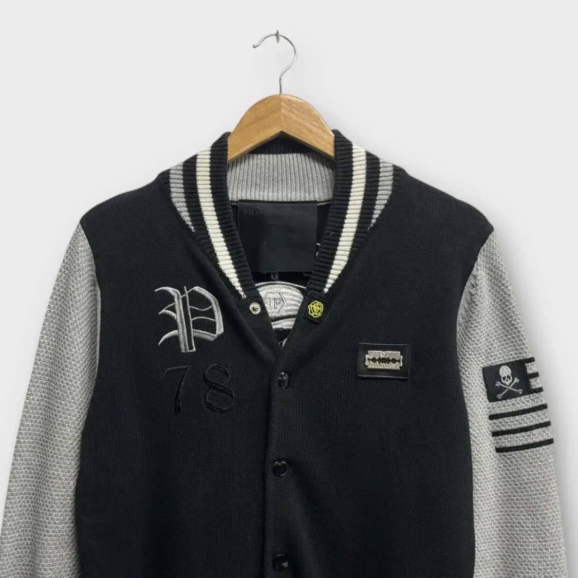 필립플레인 스컬 프린팅 니트 점퍼 M 상품이미지3