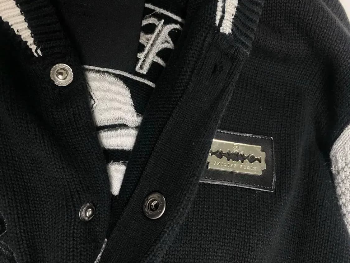 필립플레인 스컬 프린팅 니트 점퍼 M 상품이미지6