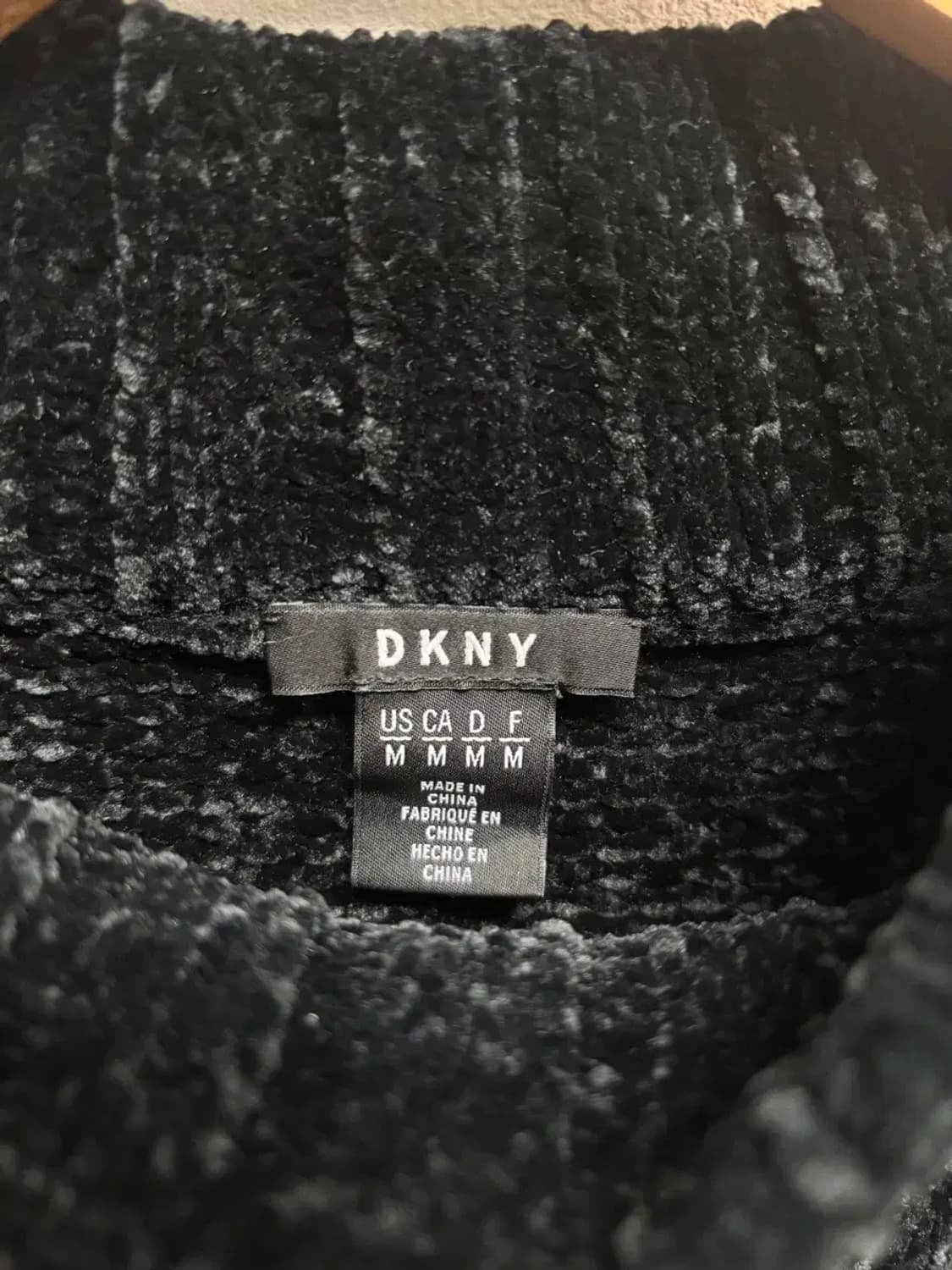 DKNY 부클 블랙 니트 M 상품이미지4