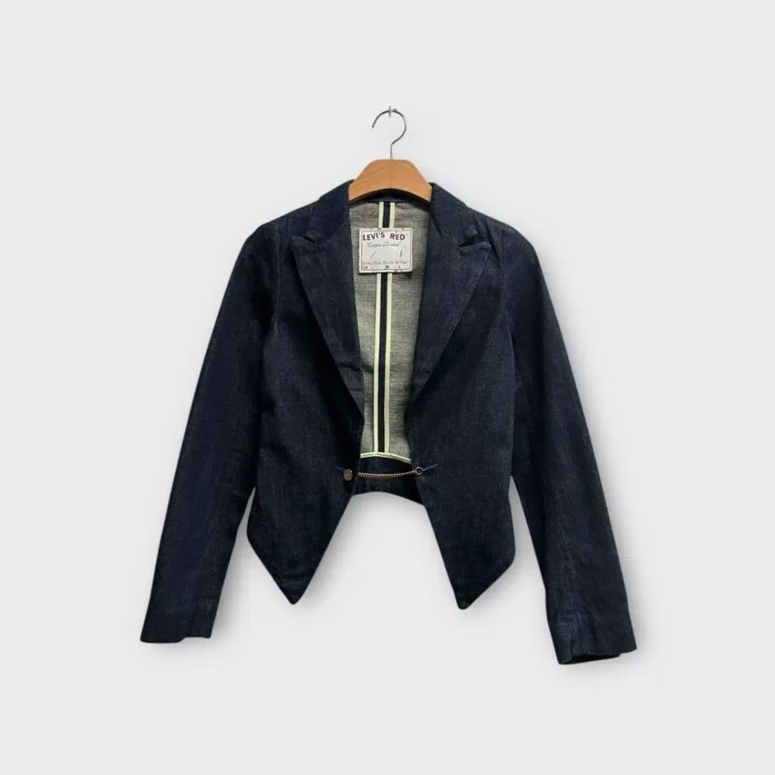 리바이스 레드 크롭 데님 자켓 XS 상품이미지1