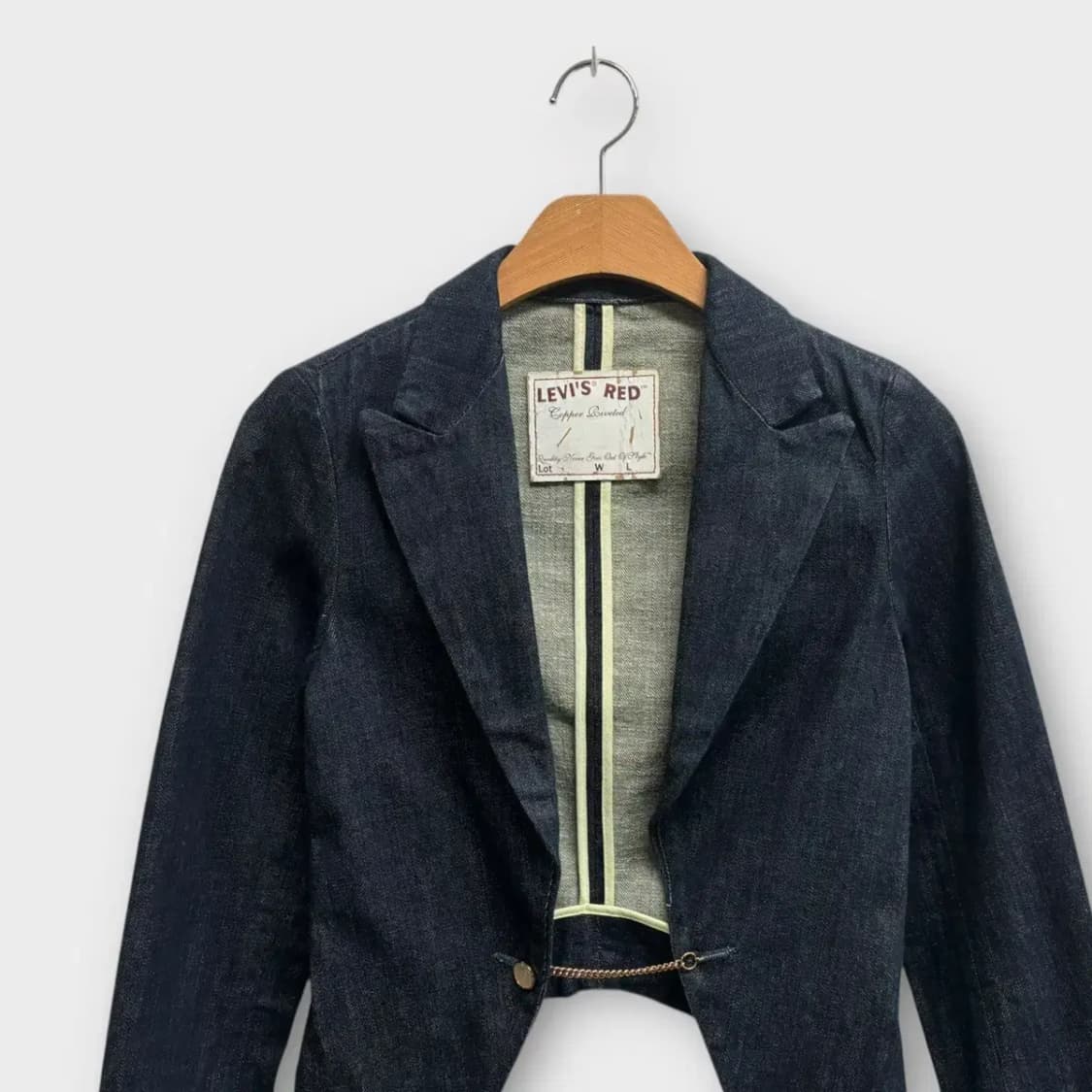 리바이스 레드 크롭 데님 자켓 XS 상품이미지2