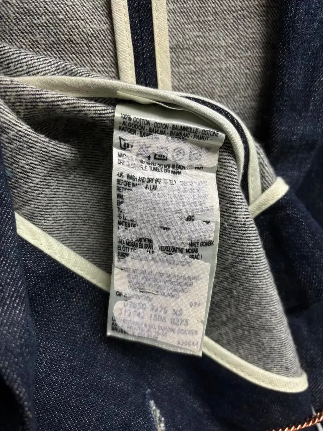 리바이스 레드 크롭 데님 자켓 XS 상품이미지5