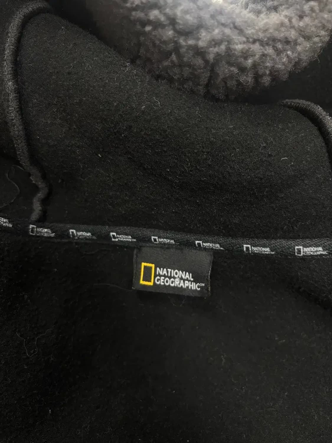 내셔널지오그래픽 진그레이 뽀글이후드집업 90 상품이미지5