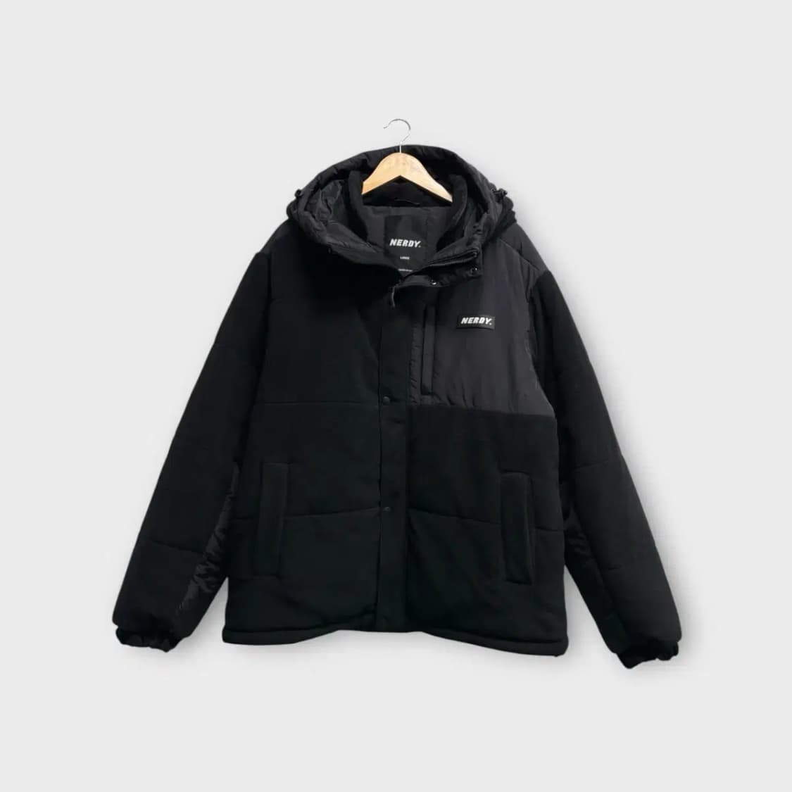 널디 NERDY 플리스 블락 패디드 자켓 L 상품이미지1