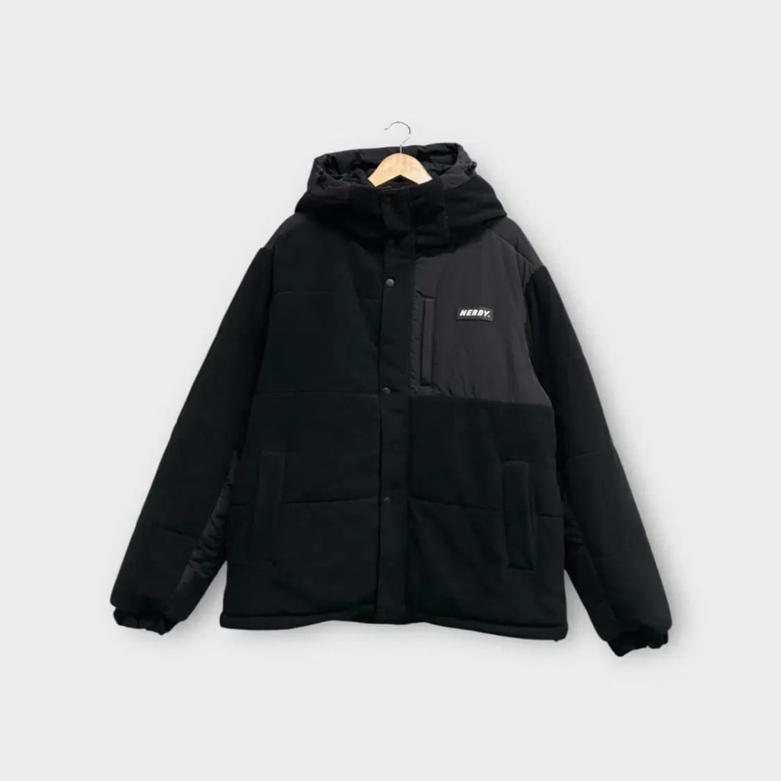 널디 NERDY 플리스 블락 패디드 자켓 L 상품이미지2