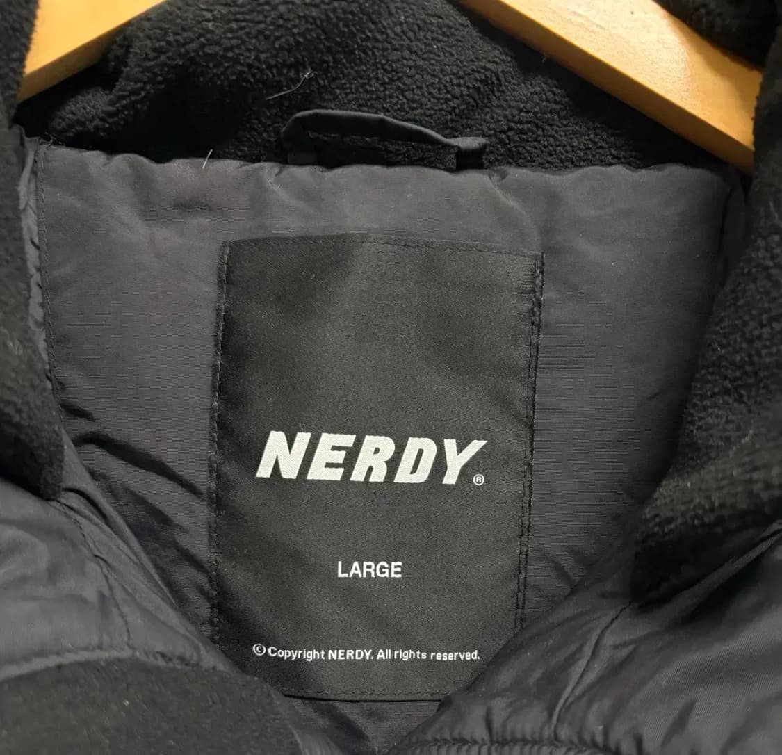 널디 NERDY 플리스 블락 패디드 자켓 L 상품이미지5
