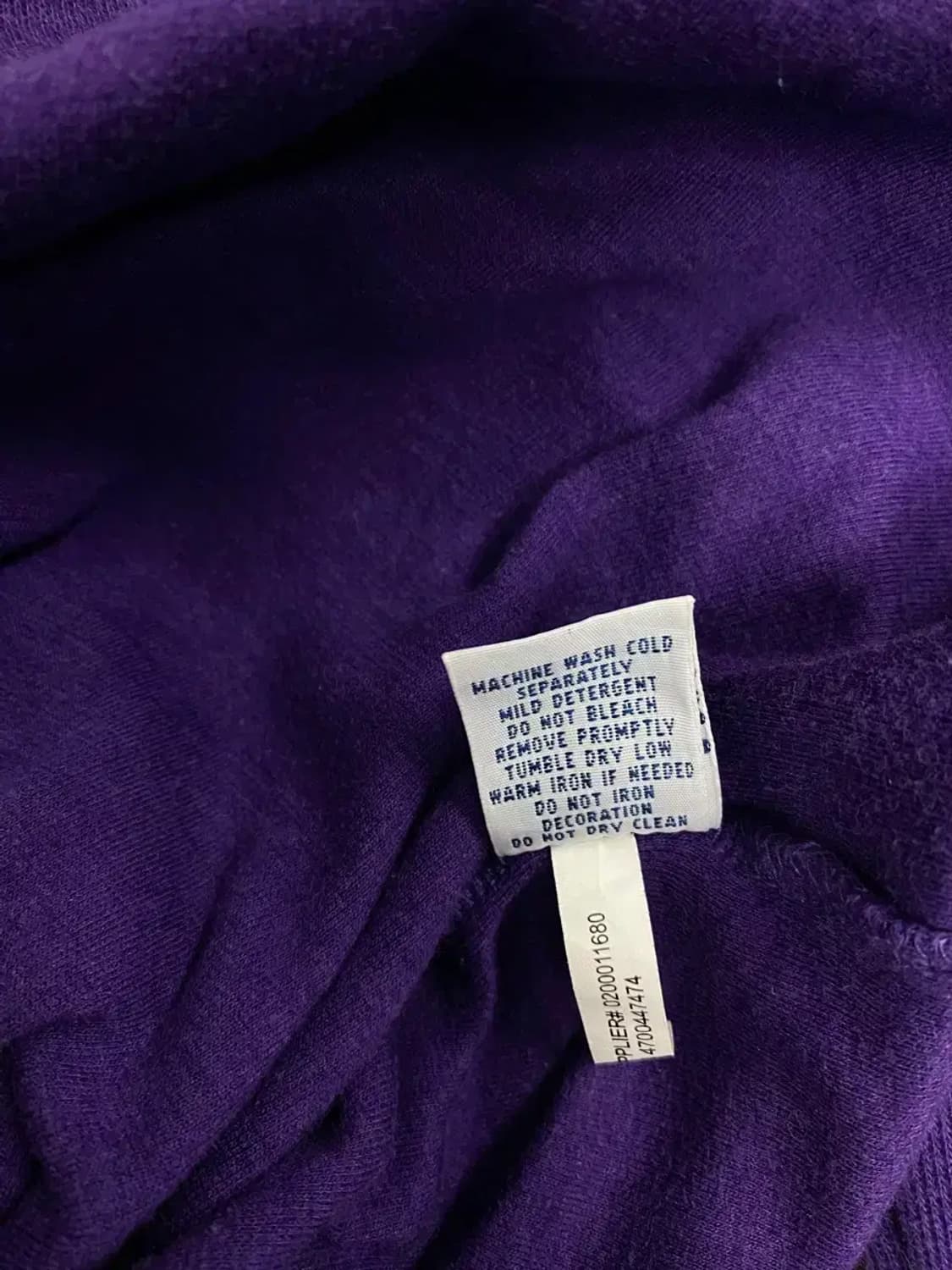 폴로 랄프로렌 퍼플 니트 반집업 L 상품이미지5