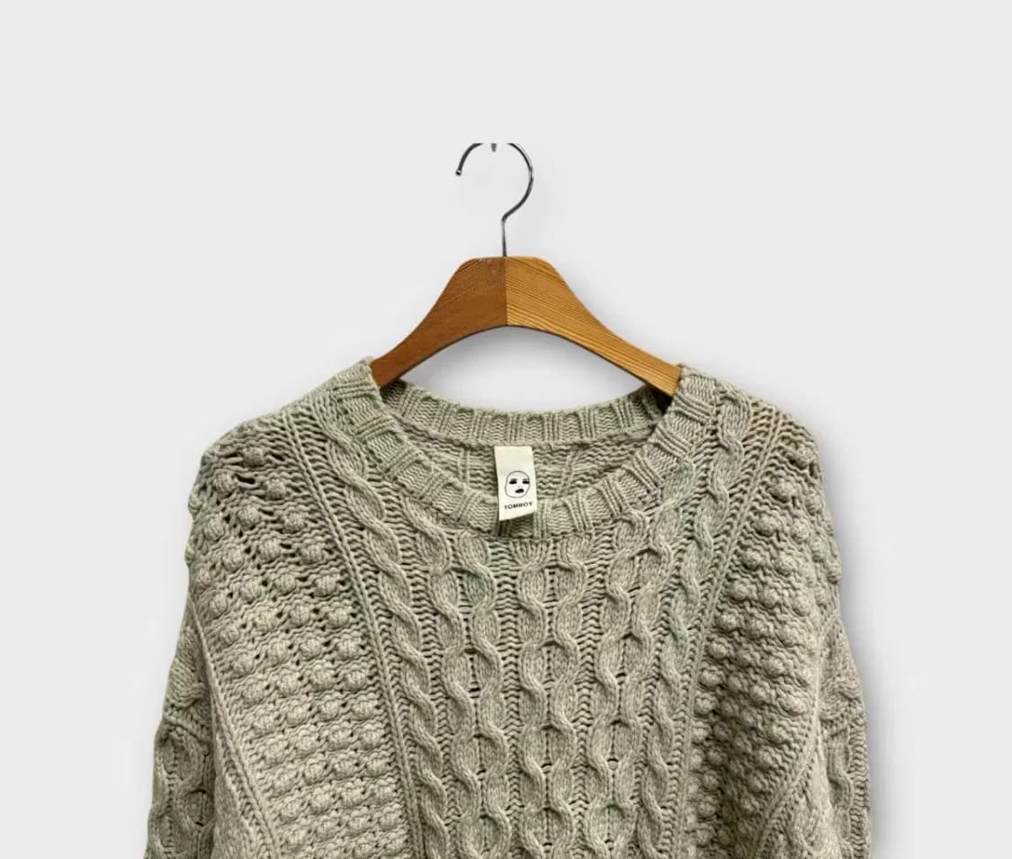 톰보이 TOMBOY 케이블 롱니트 free 상품이미지2