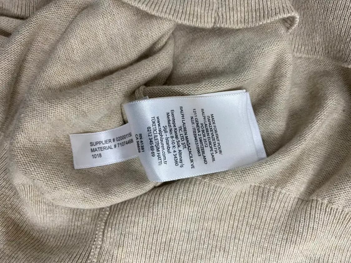 폴로랄프로렌 베이지 소프트 니트 L 상품이미지5