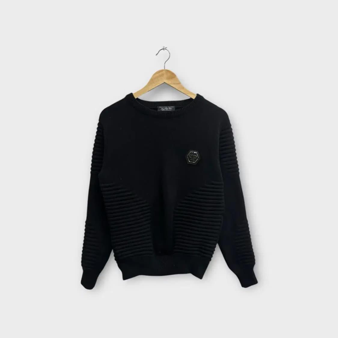 필립플레인 스컬 블랙 니트 S 상품이미지1