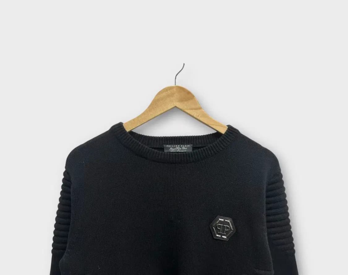 필립플레인 스컬 블랙 니트 S 상품이미지2