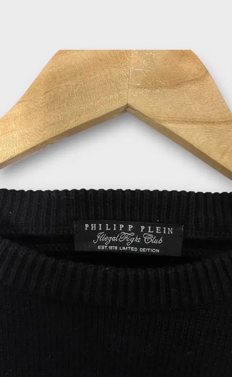 필립플레인 스컬 블랙 니트 S 상품이미지6