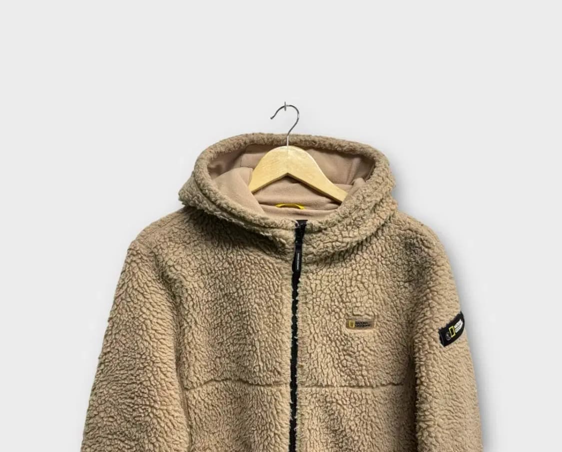 내셔널지오그래픽 뽀글이 후드집업 - 160호 / 성인XS 상품이미지2