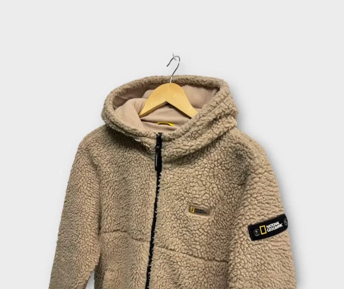 내셔널지오그래픽 뽀글이 후드집업 - 160호 / 성인XS 상품이미지3