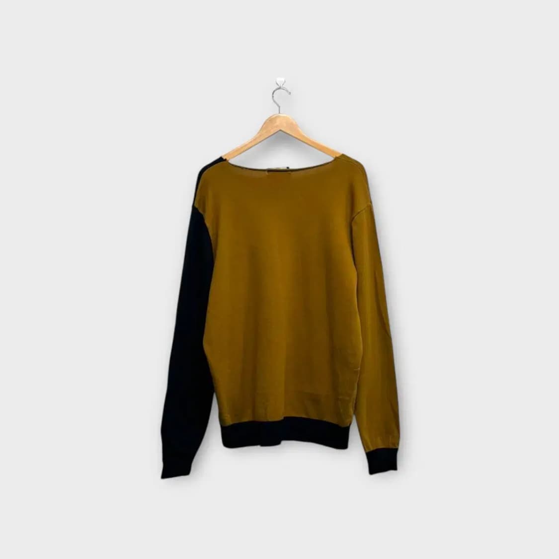 프레드페리 사선블록 브라운니트 XL 상품이미지3