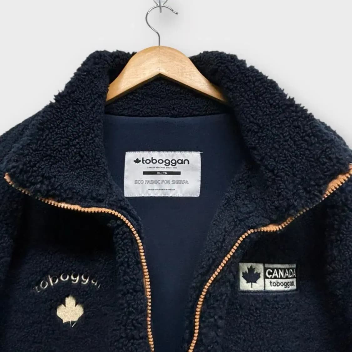 캐나다 쉐르파 뽀글이 점퍼 L 상품이미지4