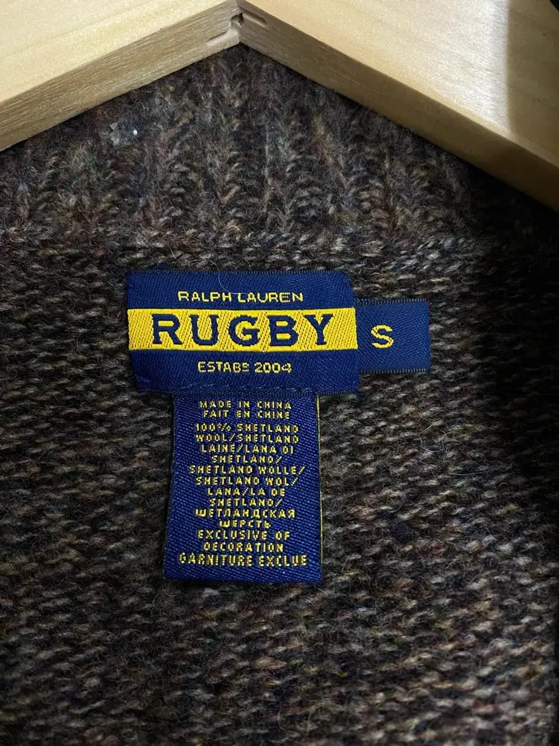 RUGBY 랄프로렌 브라운 가디건 S 상품이미지5