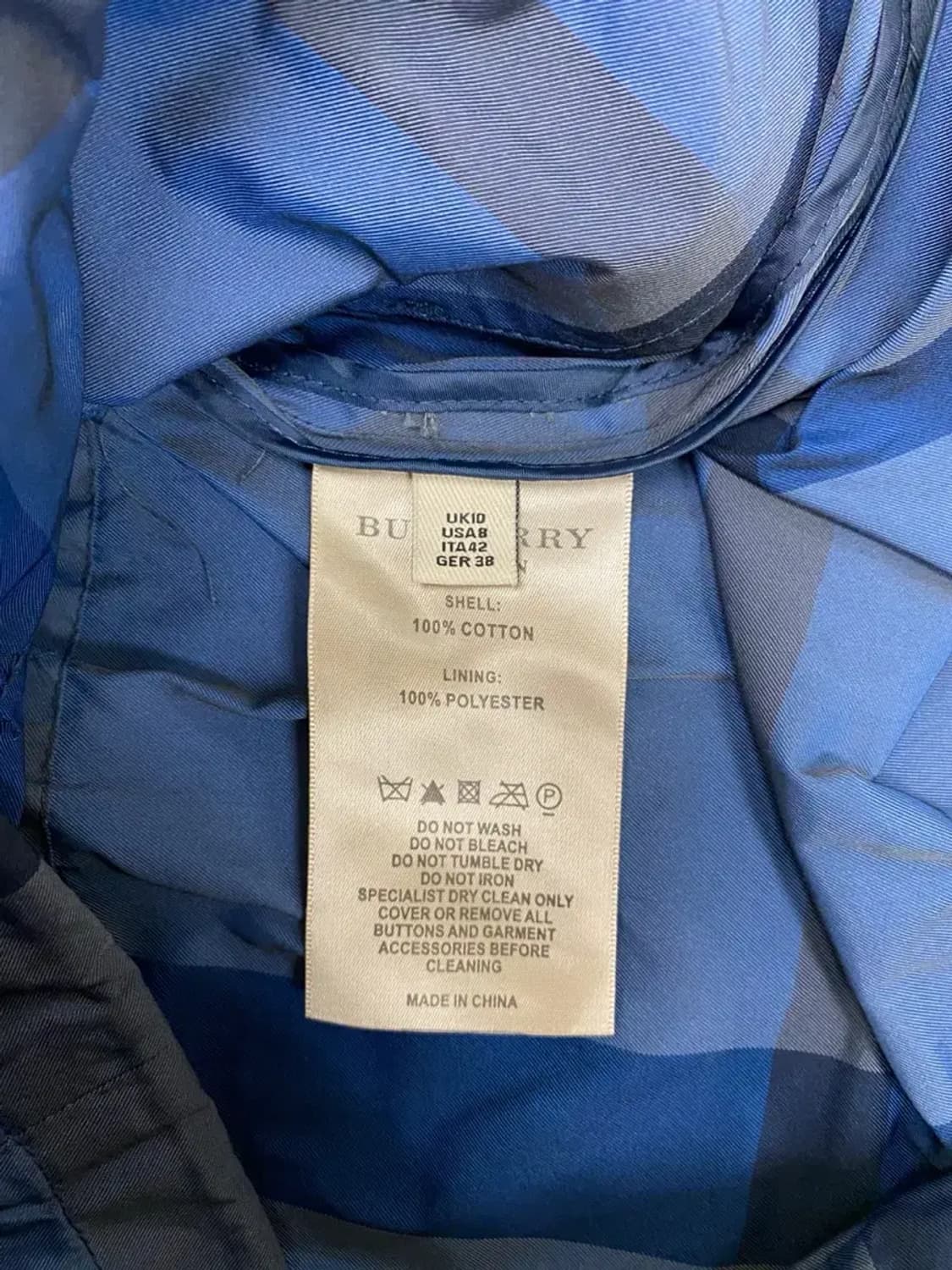 버버리 클래식 체크 바람막이 자켓 M 상품이미지4