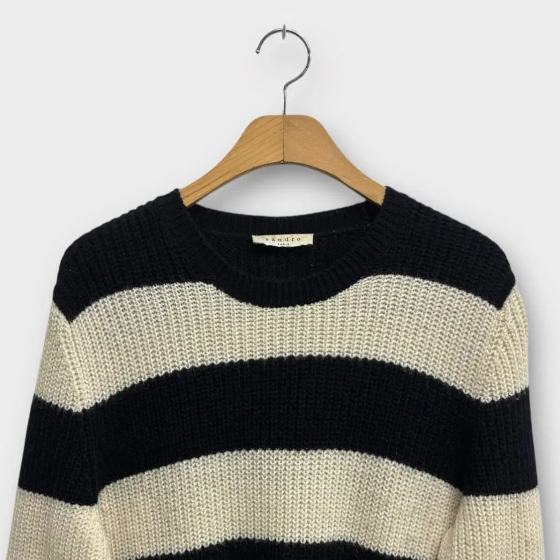 산드로 스트라이프 배색니트 L 상품이미지2