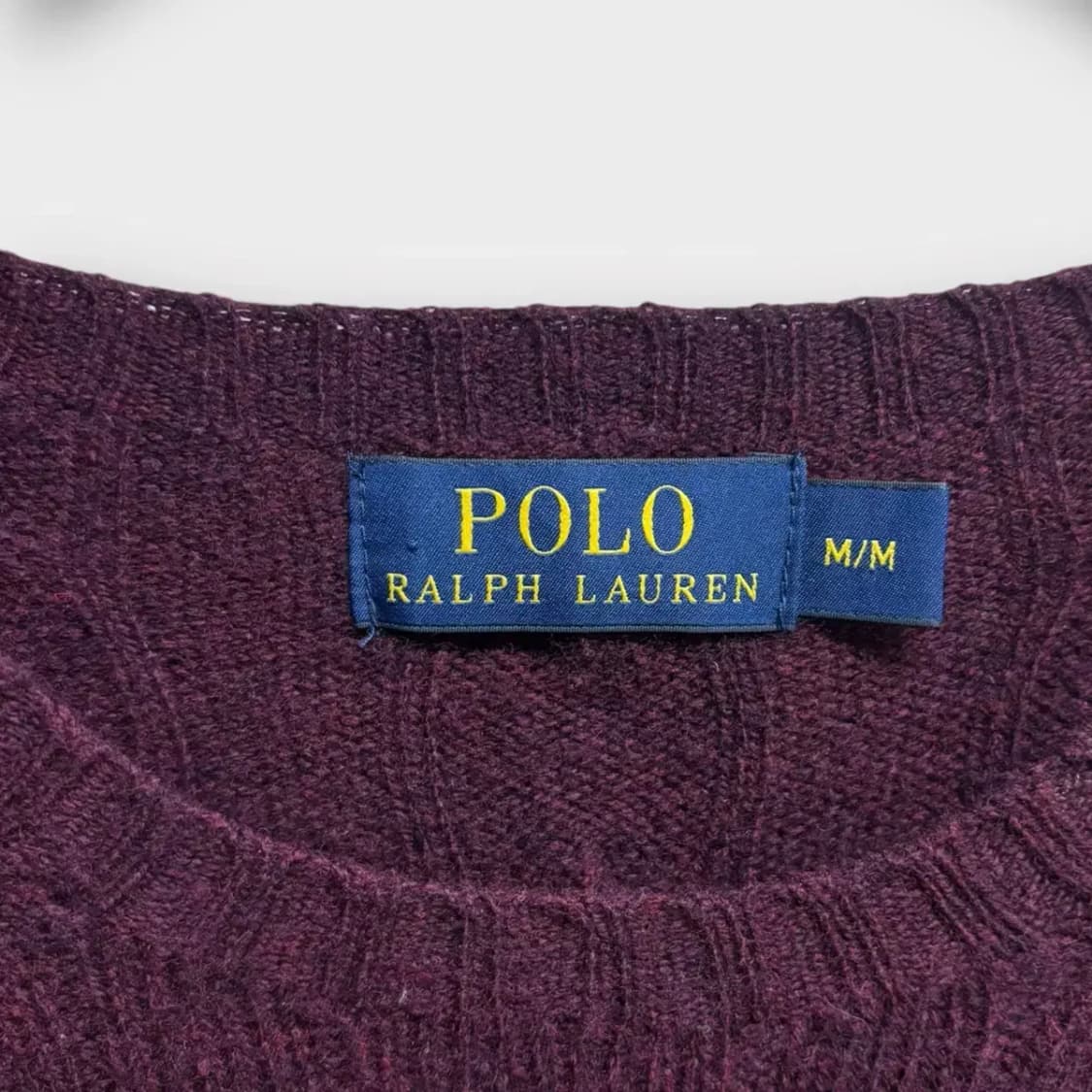 폴로랄프로렌 버건디 케이블니트 M 상품이미지4