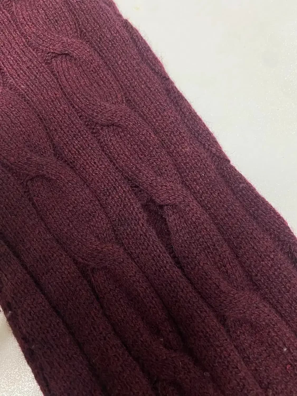 폴로랄프로렌 버건디 케이블니트 M 상품이미지6