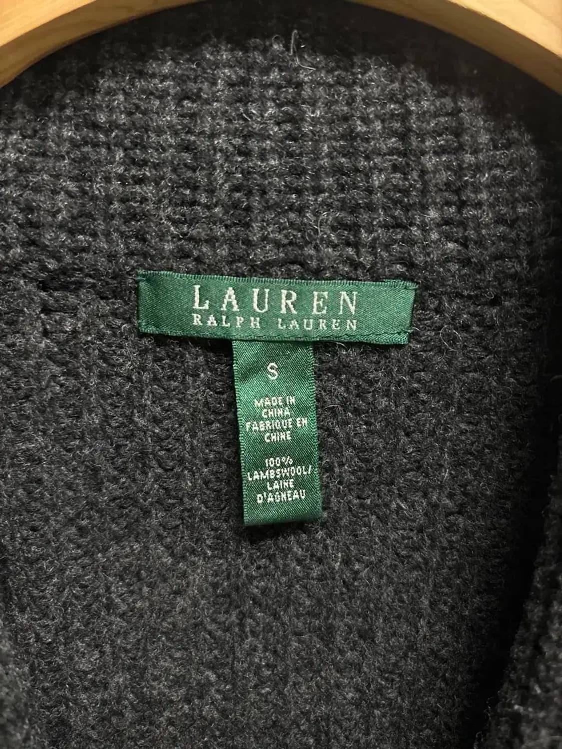 랄프로렌 그레이 숄카라 가디건 S 상품이미지4