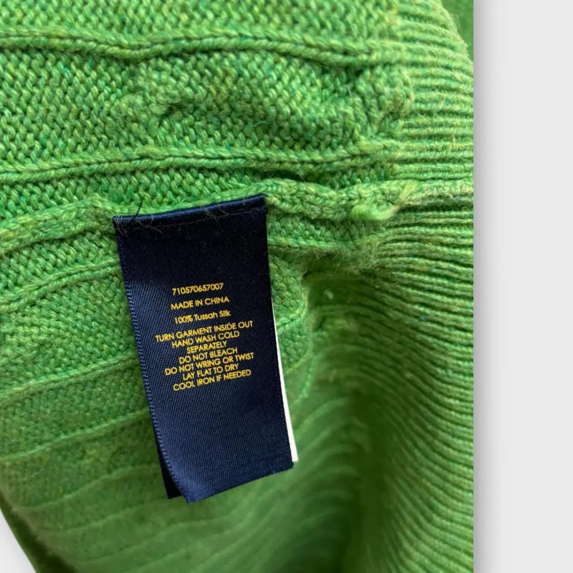 폴로랄프로렌 케이블 그린 반집업 니트 L 상품이미지5