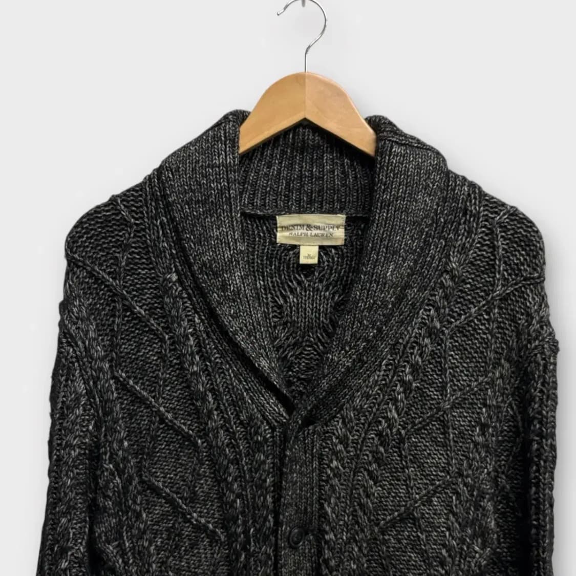 데님앤서플라이 랄프로렌 보카시 숄카라 가디건 M 상품이미지2