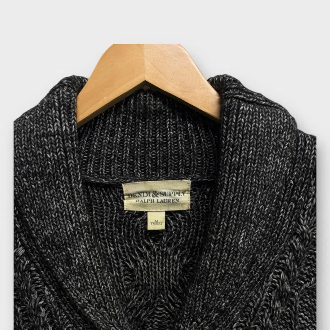 데님앤서플라이 랄프로렌 보카시 숄카라 가디건 M 상품이미지4