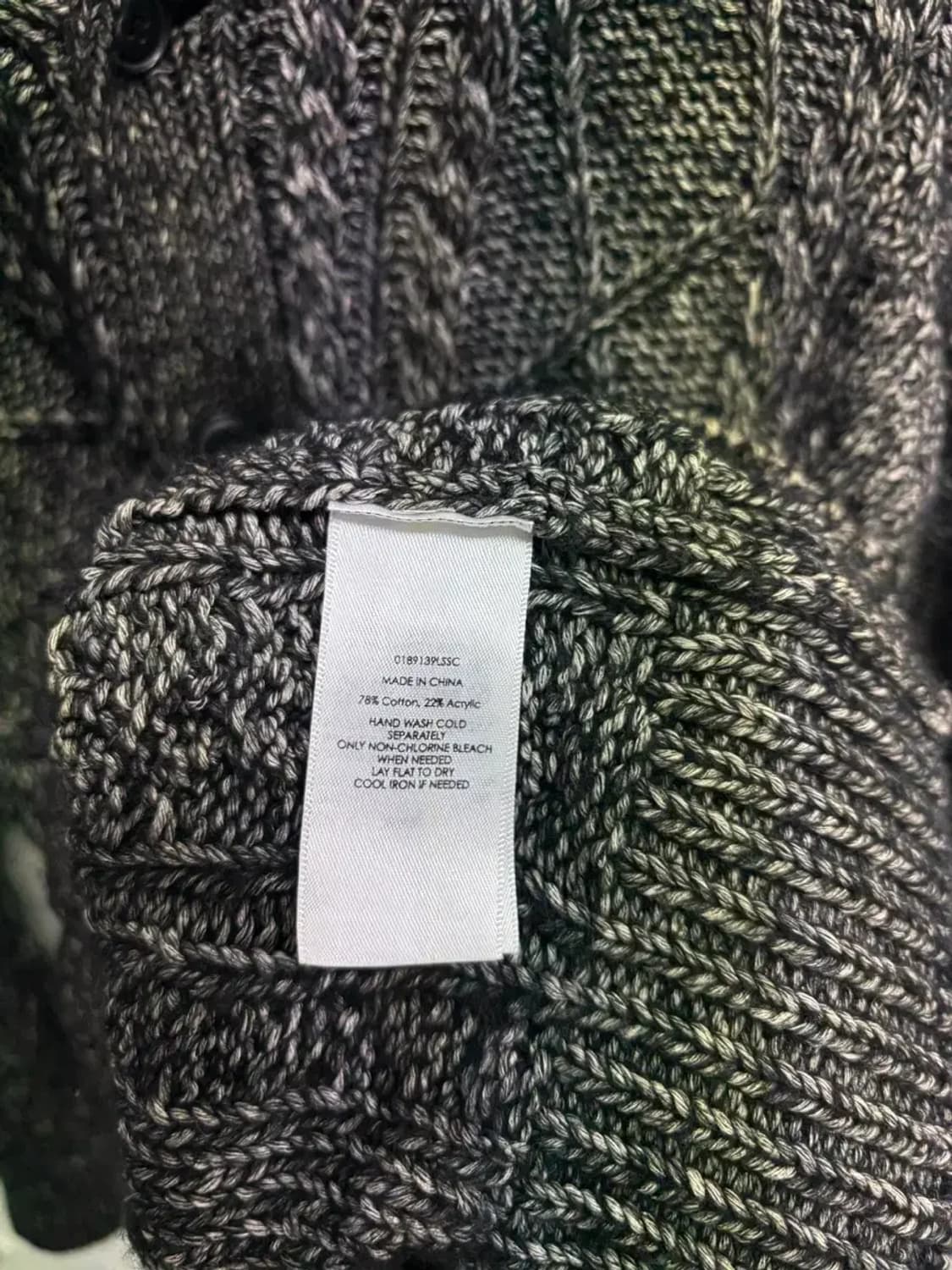 데님앤서플라이 랄프로렌 보카시 숄카라 가디건 M 상품이미지5