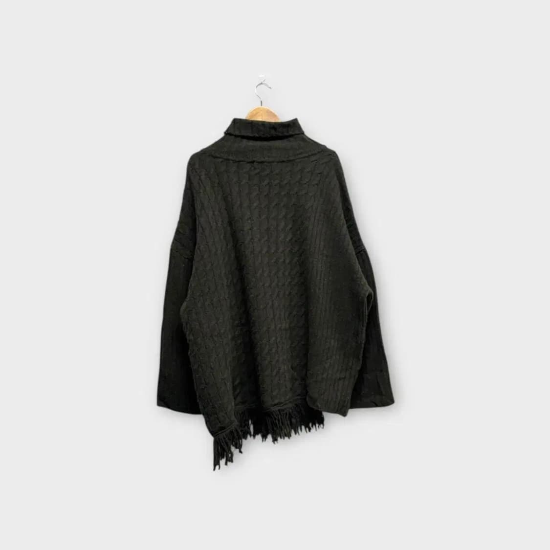 트렁크 프로젝트 꽈배기 카키 오버핏 니트 free 상품이미지3