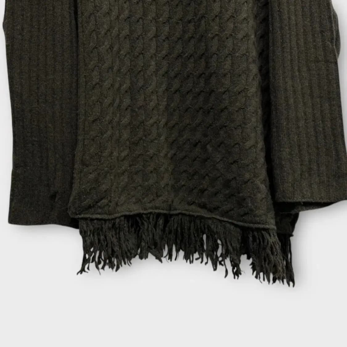 트렁크 프로젝트 꽈배기 카키 오버핏 니트 free 상품이미지4