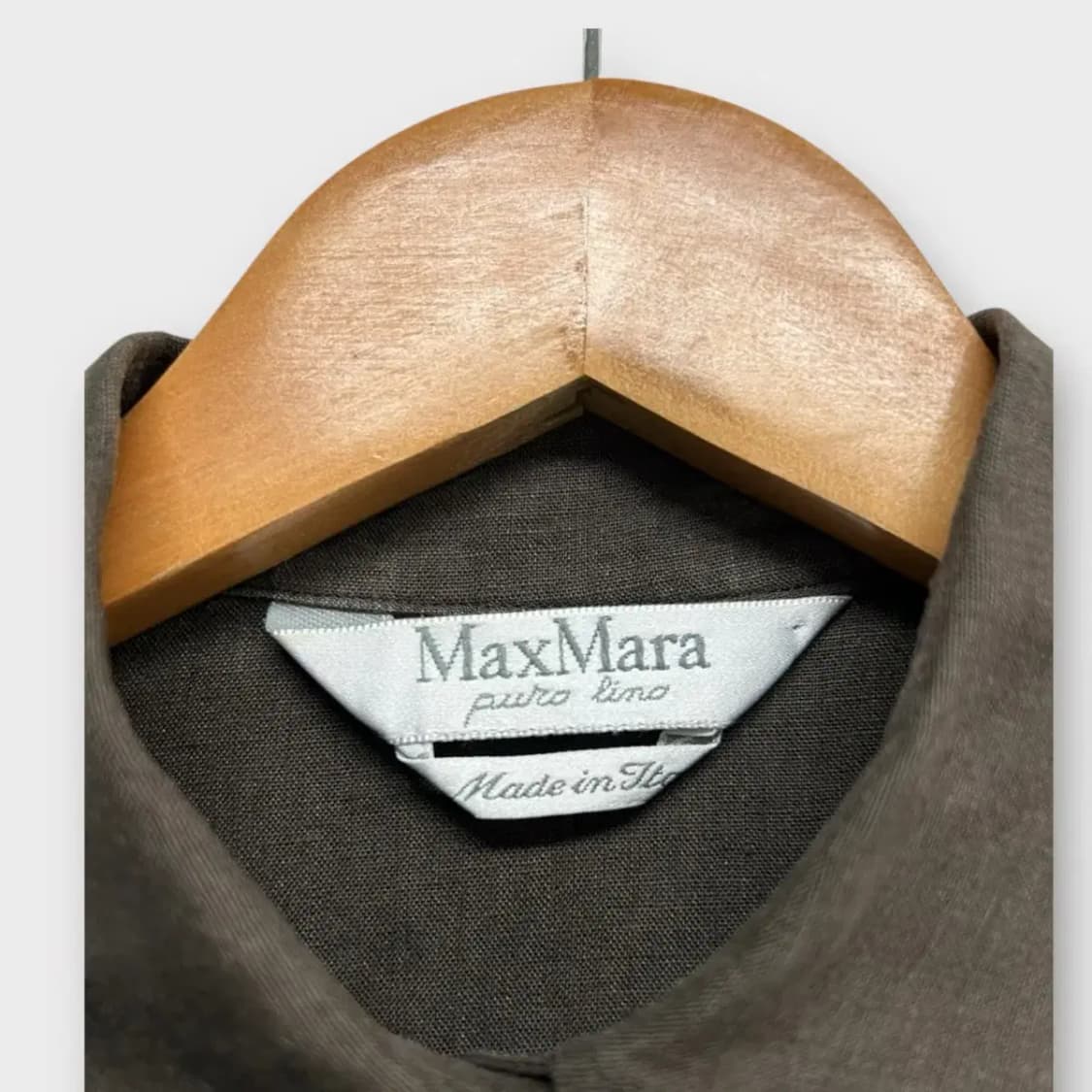 막스마라 Max mara 린넨 브라운 셔츠 M 상품이미지4