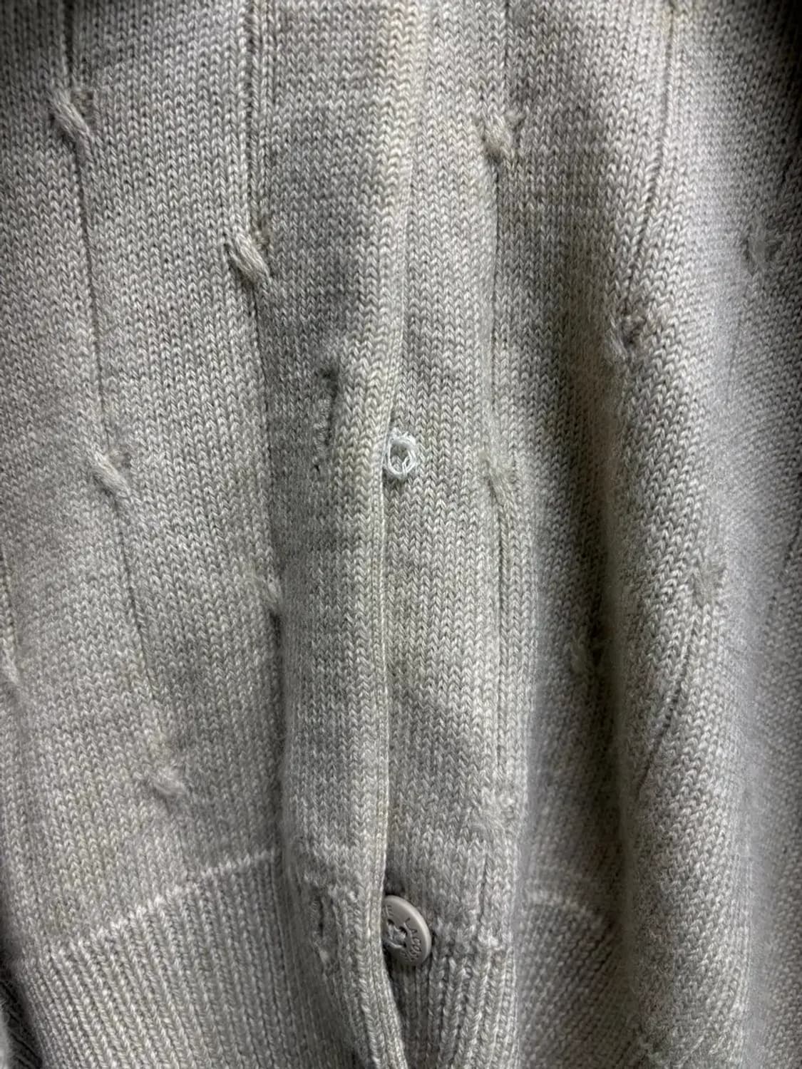 라코스테 브이넥 가디건 베이지 90 상품이미지6