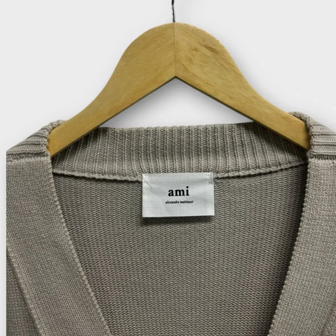 아미 Ami 하트로고 베이지 가디건 L 상품이미지4