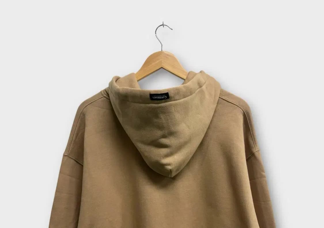 [새상품] 커버낫 어센틱 로고 베이지 후드티 L 상품이미지4