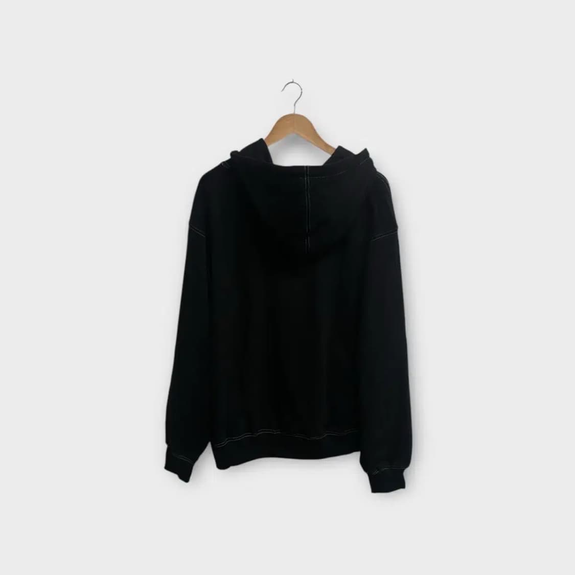 [새상품] 리프클로딩 leaf 블랙 스티치 후드 M 상품이미지3